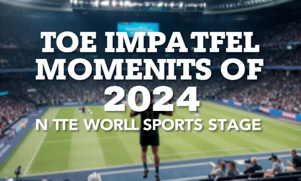 The Most Impactful Moments of 2024 on the World Sports Stage
