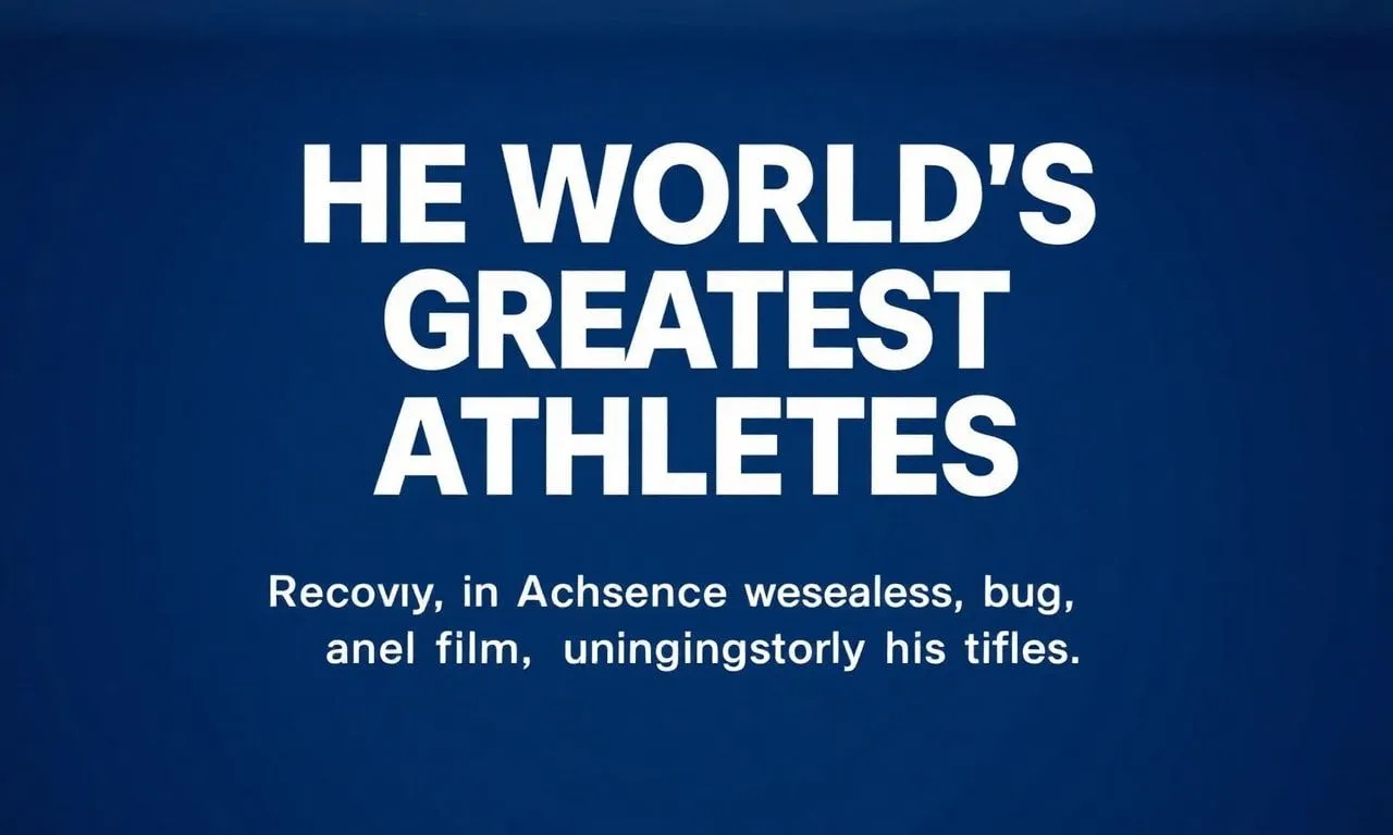 Dünyanın En İyi Atletler: Rekorlar, Başarılar ve İlham Veren Hikayeler The World's Greatest Athletes: Records, Achievements, and Inspiring Stories