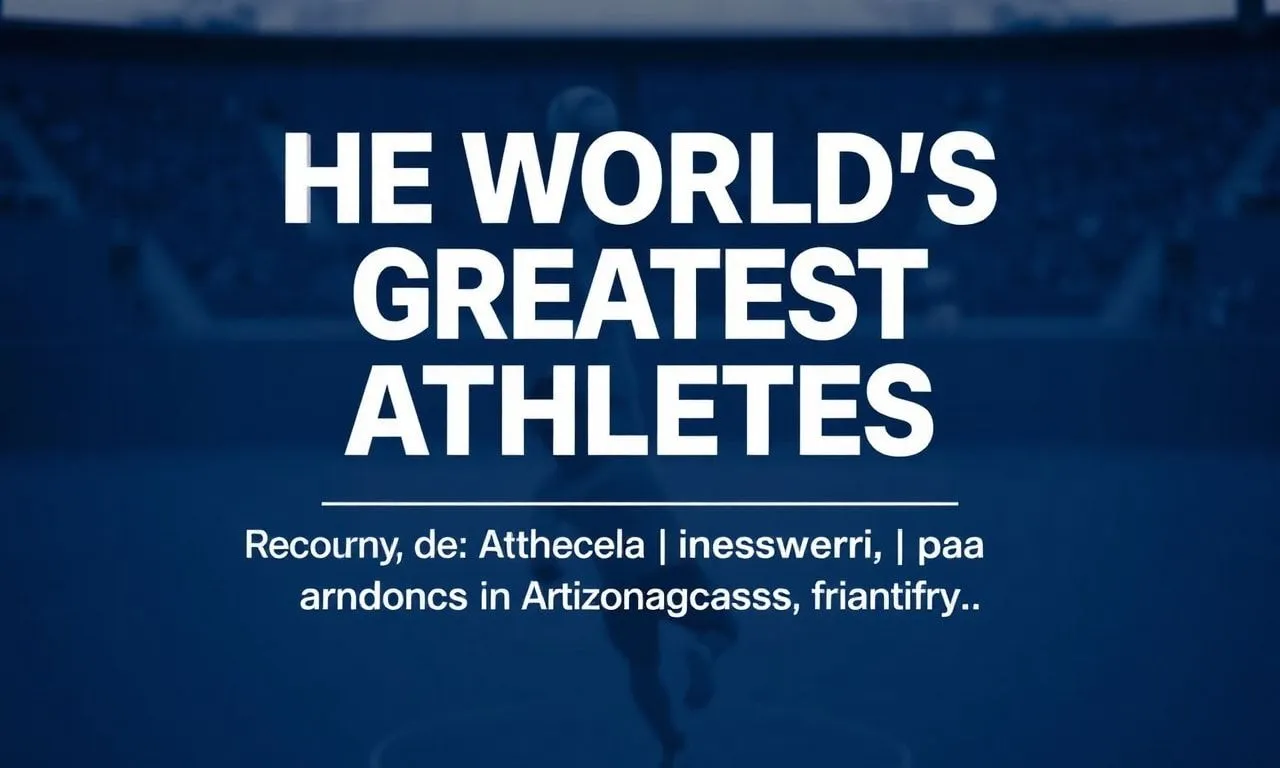 Dünyanın En İyi Atletler: Rekorlar, Başarılar ve İlham Veren Hikayeler The World's Greatest Athletes: Records, Achievements, and Inspiring Stories