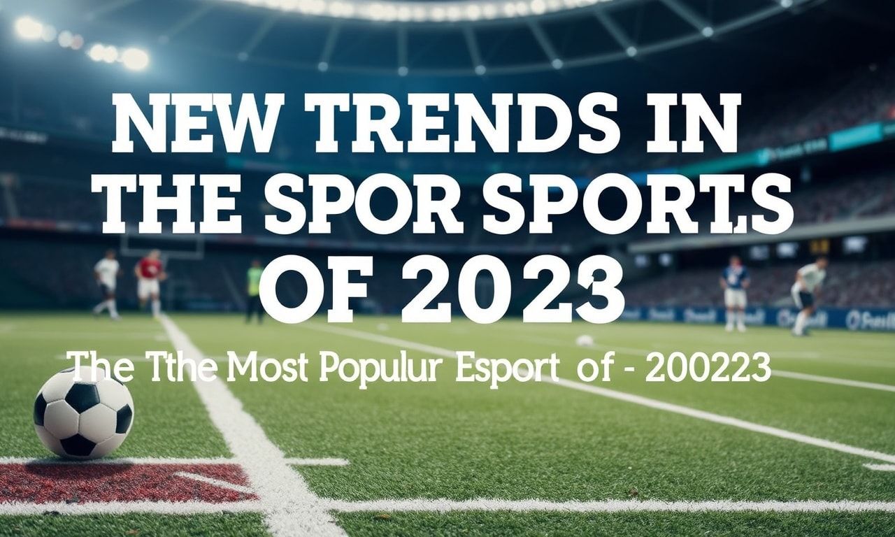 Spor Dünyasında Yeni Trendler: 2023’ün En Popüler Sporları New Trends in the Sports World: The Most Popular Sports of 2023