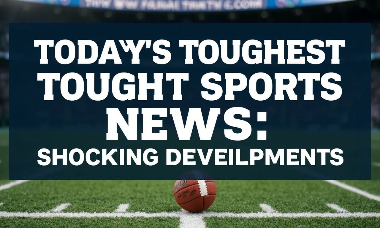 Bugünün En Çetin Spor Haberleri: Şok Edici Gelişmeler Today's Toughest Sports News: Shocking Developments